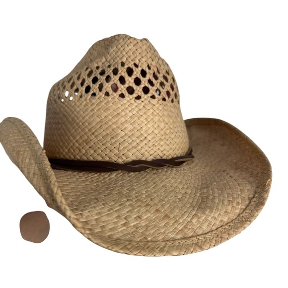 Shady Brady straw western hat festival style - Picture 1 of 4